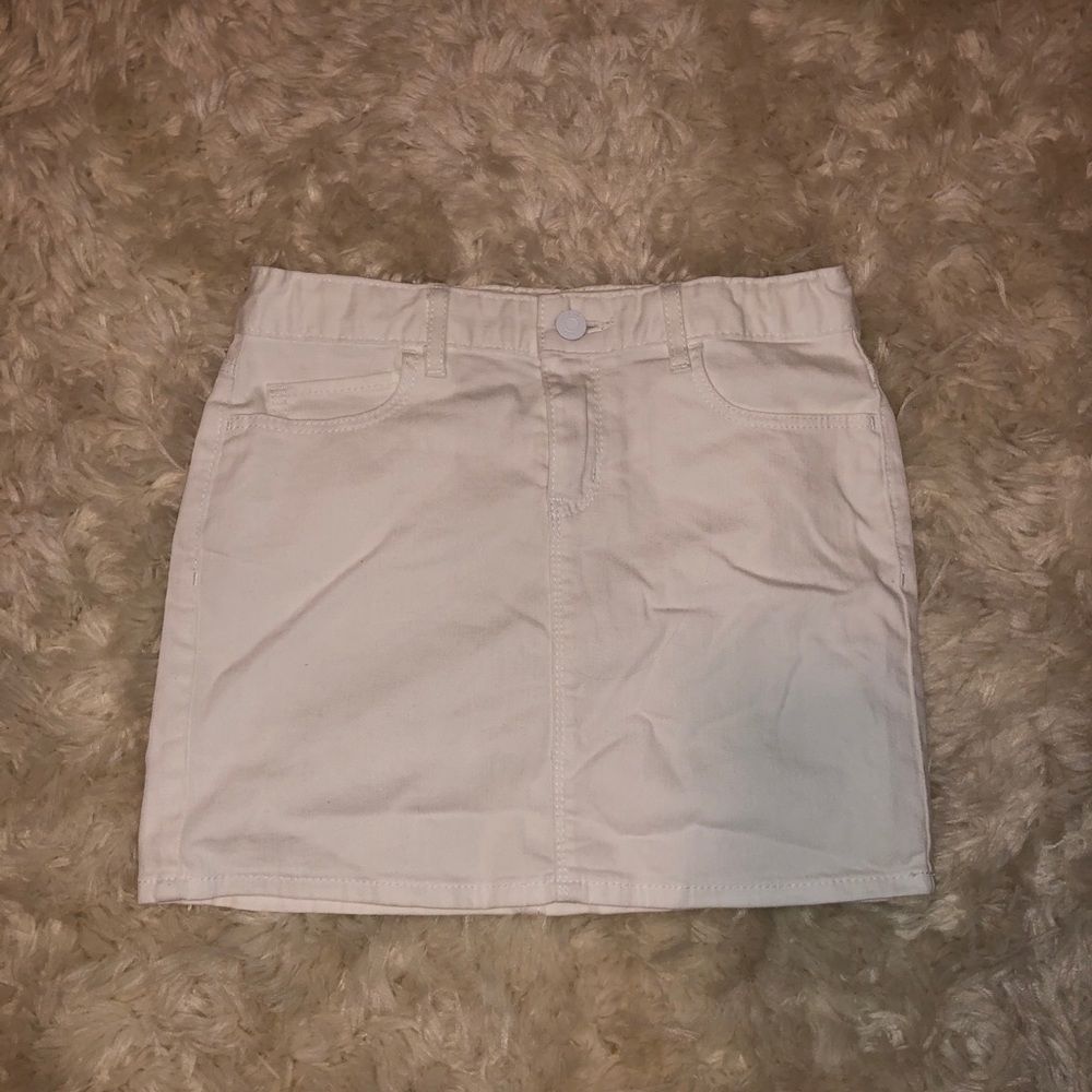 White Jean Skirt (kids)